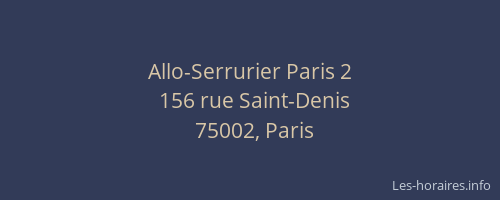 Allo-Serrurier Paris 2