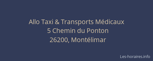 Allo Taxi & Transports Médicaux