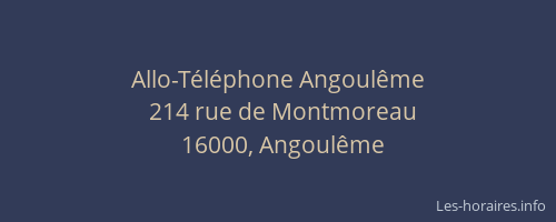 Allo-Téléphone Angoulême