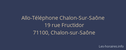 Allo-Téléphone Chalon-Sur-Saône