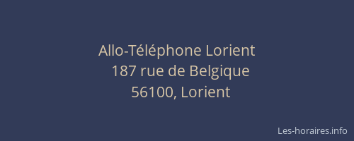 Allo-Téléphone Lorient
