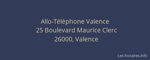 Allo-Téléphone Valence