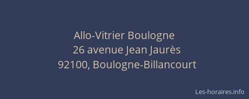 Allo-Vitrier Boulogne