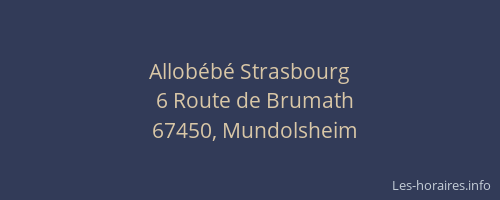 Allobébé Strasbourg