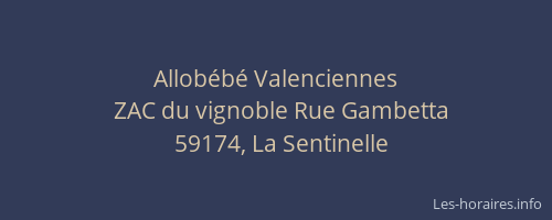 Allobébé Valenciennes