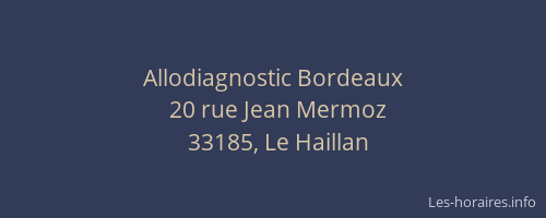 Allodiagnostic Bordeaux