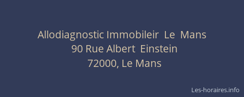 Allodiagnostic Immobileir  Le  Mans