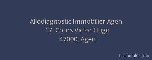 Allodiagnostic Immobilier Agen