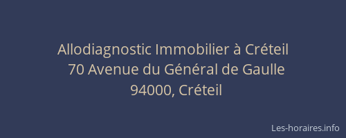 Allodiagnostic Immobilier à Créteil