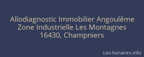 Allodiagnostic Immobilier Angoulême