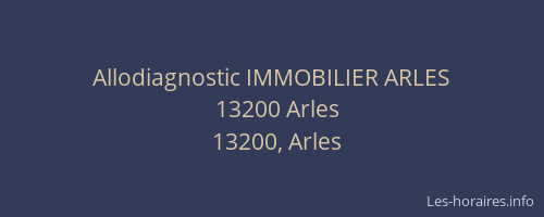 Allodiagnostic IMMOBILIER ARLES