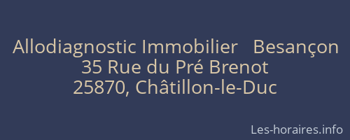Allodiagnostic Immobilier   Besançon
