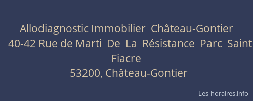 Allodiagnostic Immobilier  Château-Gontier