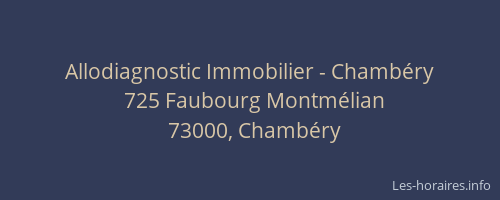 Allodiagnostic Immobilier - Chambéry
