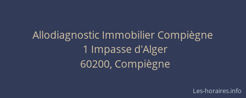 Allodiagnostic Immobilier Compiègne