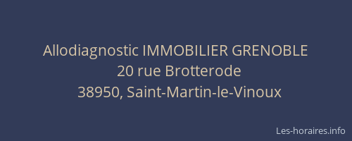 Allodiagnostic IMMOBILIER GRENOBLE