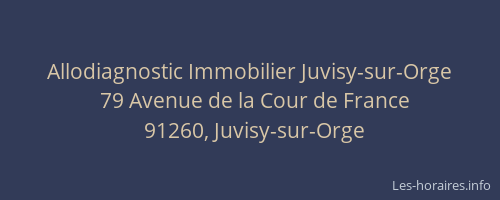 Allodiagnostic Immobilier Juvisy-sur-Orge
