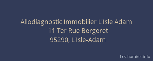 Allodiagnostic Immobilier L'Isle Adam