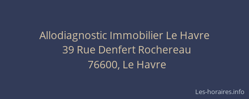 Allodiagnostic Immobilier Le Havre