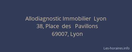 Allodiagnostic Immobilier  Lyon