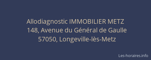 Allodiagnostic IMMOBILIER METZ