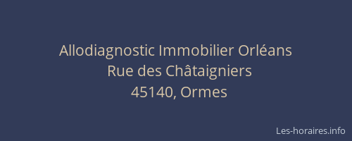 Allodiagnostic Immobilier Orl&eacute;ans