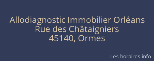 Allodiagnostic Immobilier Orléans