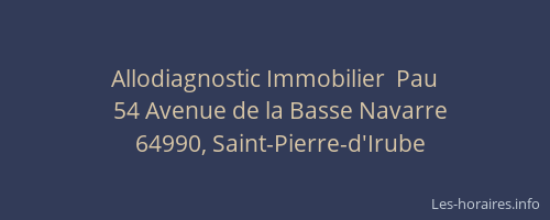 Allodiagnostic Immobilier  Pau