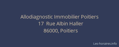 Allodiagnostic Immobilier Poitiers