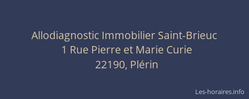 Allodiagnostic Immobilier Saint-Brieuc