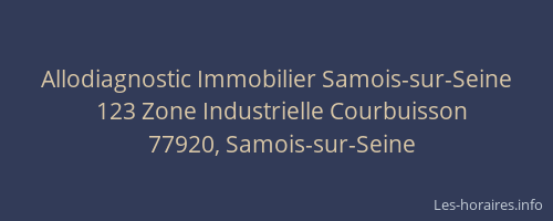 Allodiagnostic Immobilier Samois-sur-Seine