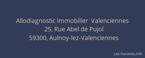 Allodiagnostic Immobilier  Valenciennes