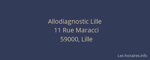 Allodiagnostic Lille