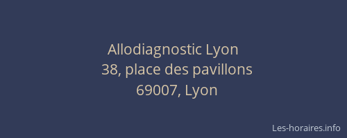 Allodiagnostic Lyon