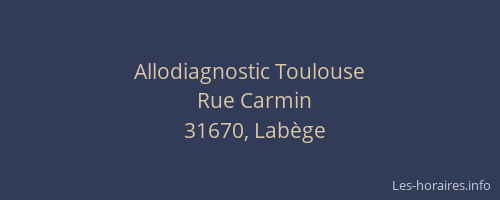 Allodiagnostic Toulouse