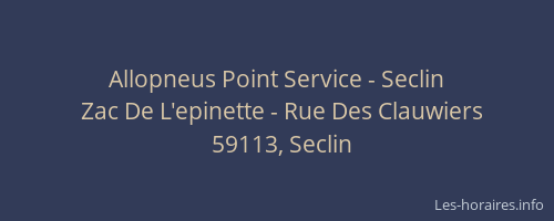 Allopneus Point Service - Seclin
