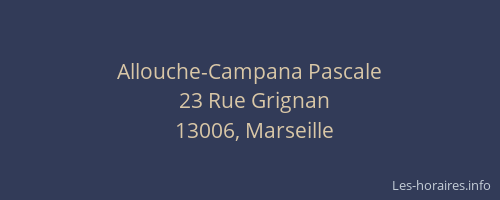 Allouche-Campana Pascale