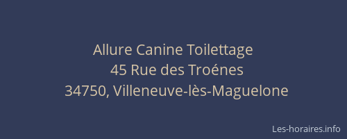 Allure Canine Toilettage