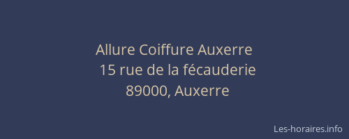 Allure Coiffure Auxerre