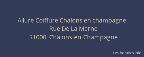 Allure Coiffure Chalons en champagne
