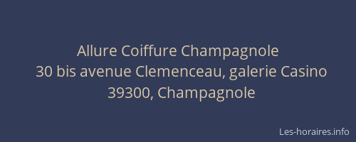 Allure Coiffure Champagnole