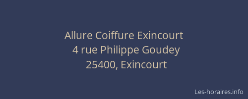Allure Coiffure Exincourt