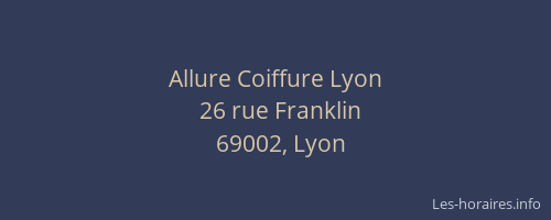 Allure Coiffure Lyon