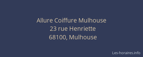 Allure Coiffure Mulhouse