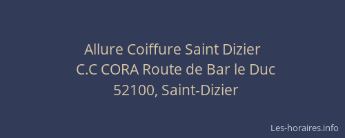 Allure Coiffure Saint Dizier