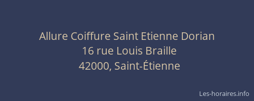 Allure Coiffure Saint Etienne Dorian