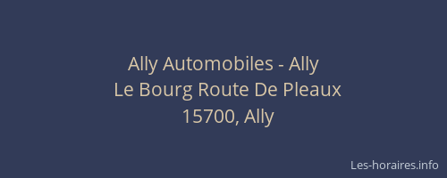 Ally Automobiles - Ally