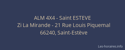 ALM 4X4 - Saint ESTEVE