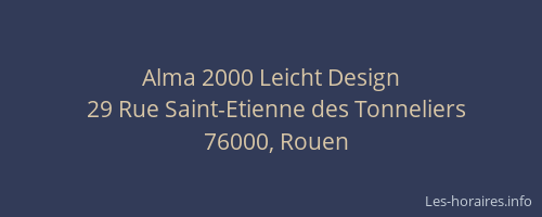 Alma 2000 Leicht Design
