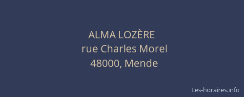 ALMA LOZ&Egrave;RE